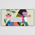 Mid Century Modern Gorilla Desk Mat Gallery Image 1