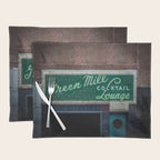 Green Mill Cocktail Lounge Vintage Neon Sign Uptown Chicago Placemat Gallery Image 1