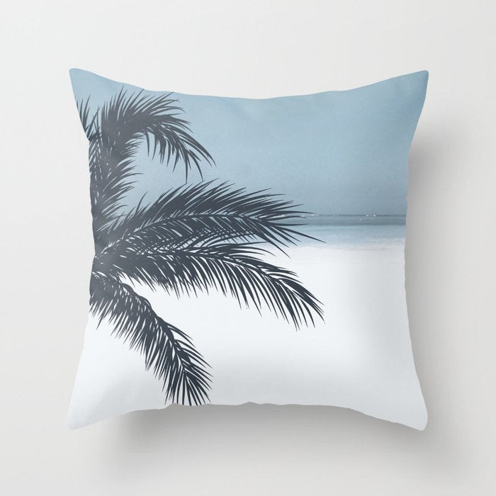 Palm and Ocean Throw Pillow Gallery Image 6