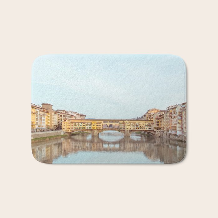 Ponte Vecchio - Florence Italy Travel Photography Bath Mat Gallery Image 1