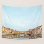 Ponte Vecchio - Florence Italy Travel Photography Wall Tapestry Gallery Image 4