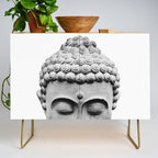 Shy Buddha - Black and White Photography Credenza Gallery Image 1