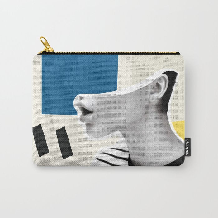 minimal collage Carry All Pouch Gallery Image 1