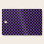Halloween Purple and Black Checkerboard Pattern SM Cutting Board Gallery Image 1