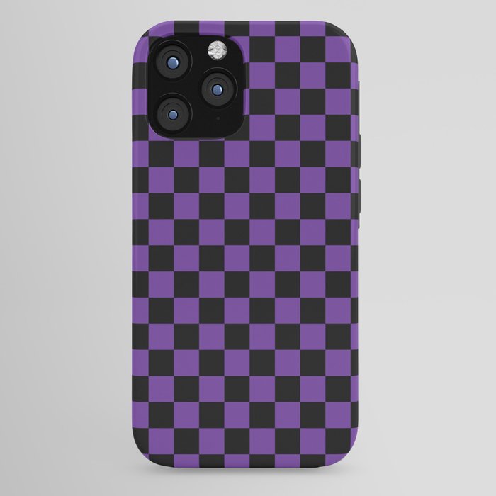 Halloween Purple and Black Checkerboard Pattern SM iPhone Case Gallery Image 44
