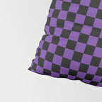 Halloween Purple and Black Checkerboard Pattern SM Pillow Sham Gallery Image 4