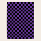 Halloween Purple and Black Checkerboard Pattern SM Poster Gallery Image 4
