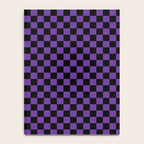 Halloween Purple and Black Checkerboard Pattern SM Notebook Gallery Image 4