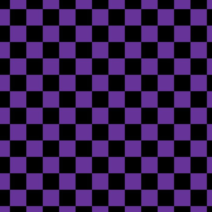 Halloween Purple and Black Checkerboard Pattern SM Coffee Mug Gallery Image 2