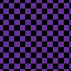 Halloween Purple and Black Checkerboard Pattern SM Coffee Mug Gallery Image 2