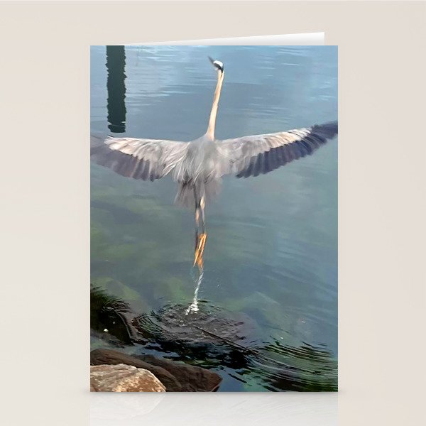 The Mystic (Great Blue Heron) Stationery Card Gallery Image 2