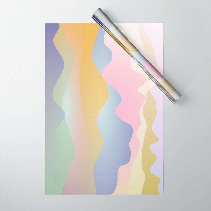 Morning glow Ombre landscape  Wrapping Paper Gallery Image 1