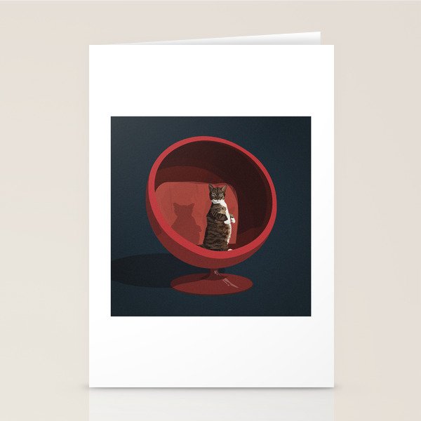 Cats on Chairs Collection - â5 Stationery Card Gallery Image 2