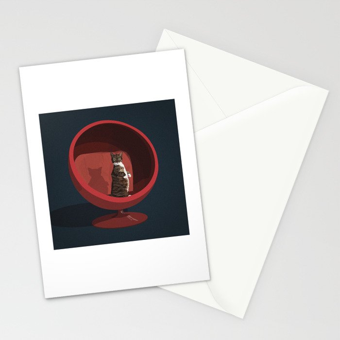 Cats on Chairs Collection - â5 Stationery Card Gallery Image 2