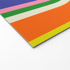 Fun Bold Colorful Mod Curves Retro Abstract Welcome Mat Gallery Image 2