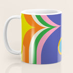 Fun Bold Colorful Mod Curves Retro Abstract Coffee Mug Gallery Image 3