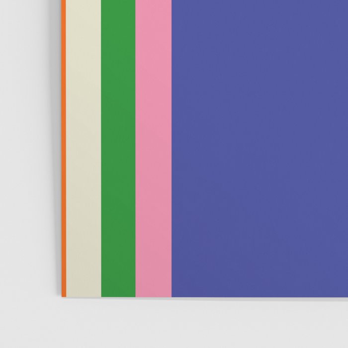Fun Bold Colorful Mod Curves Retro Abstract Poster Gallery Image 3