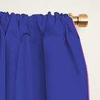 Fun Bold Colorful Mod Curves Retro Abstract Window Curtain Gallery Image 2
