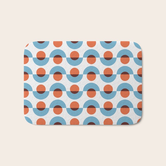 Up and down seamless geometry pattern Bath Mat Gallery Image 1