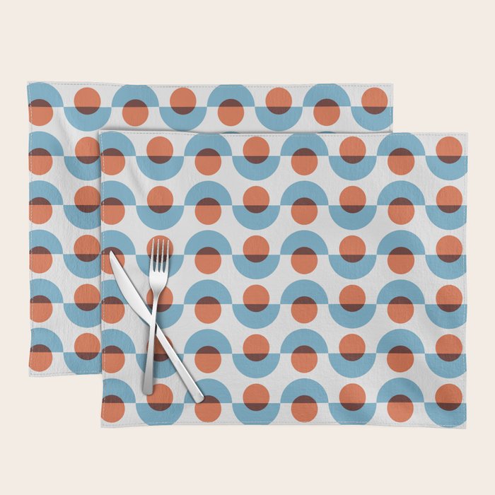 Up and down seamless geometry pattern Placemat Gallery Image 1