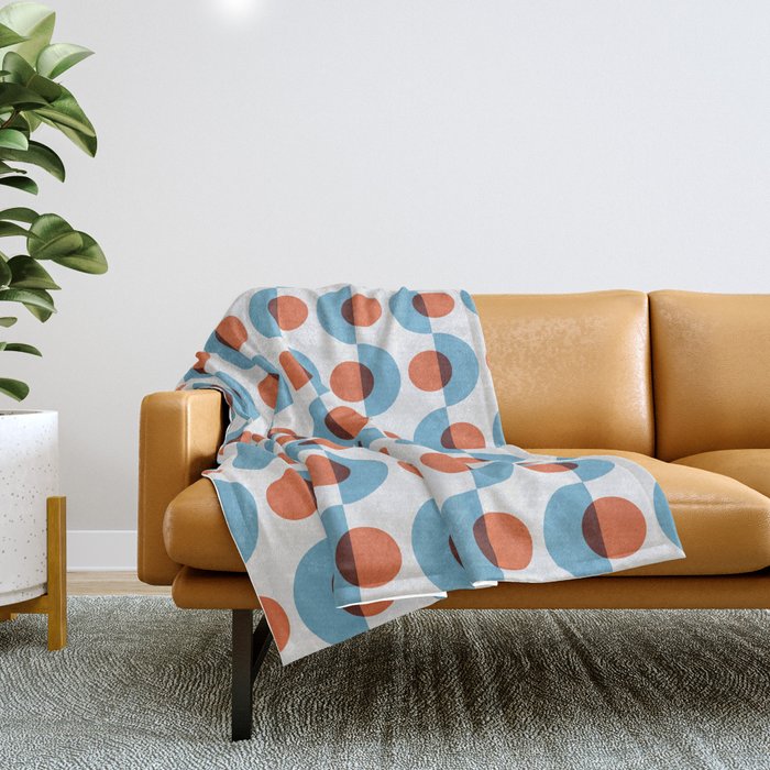 Up and down seamless geometry pattern Throw Blanket Gallery Image 1
