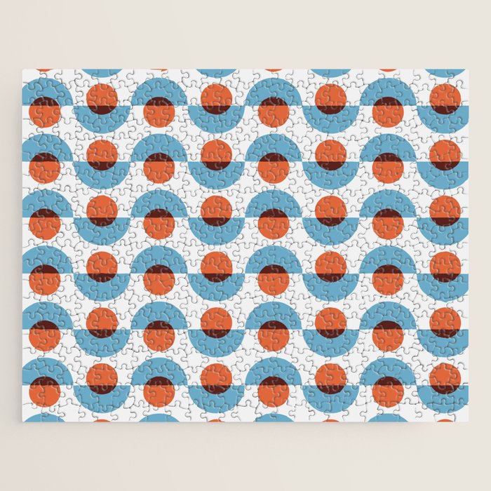 Up and down seamless geometry pattern Jigsaw Puzzle Gallery Image 1