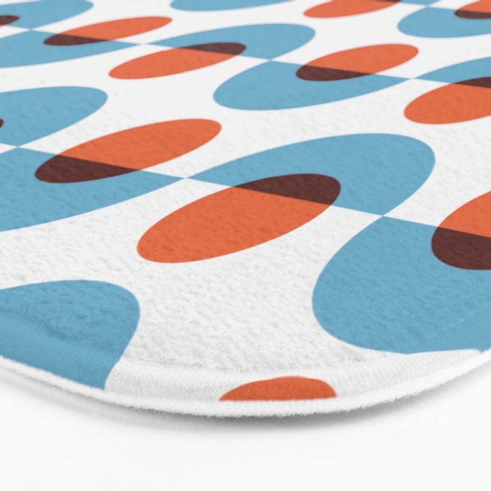 Up and down seamless geometry pattern Bath Mat Gallery Image 3