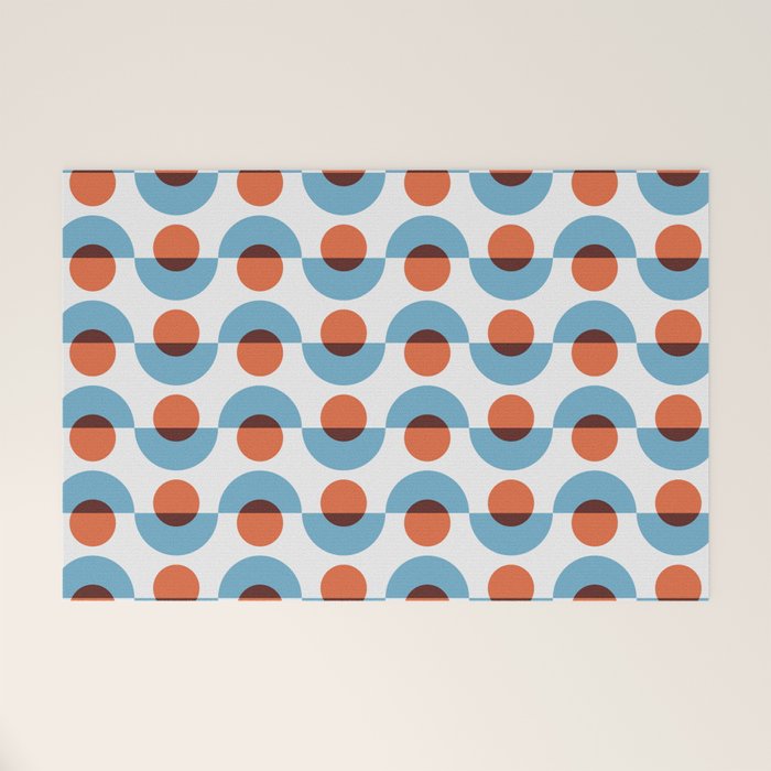 Up and down seamless geometry pattern Welcome Mat Gallery Image 1