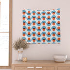 Up and down seamless geometry pattern Wall Tapestry Gallery Image 2