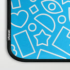 Abstract doodle shape art pattern Laptop Sleeve Gallery Image 3