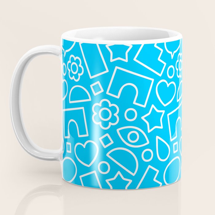 Abstract doodle shape art pattern Coffee Mug Gallery Image 3