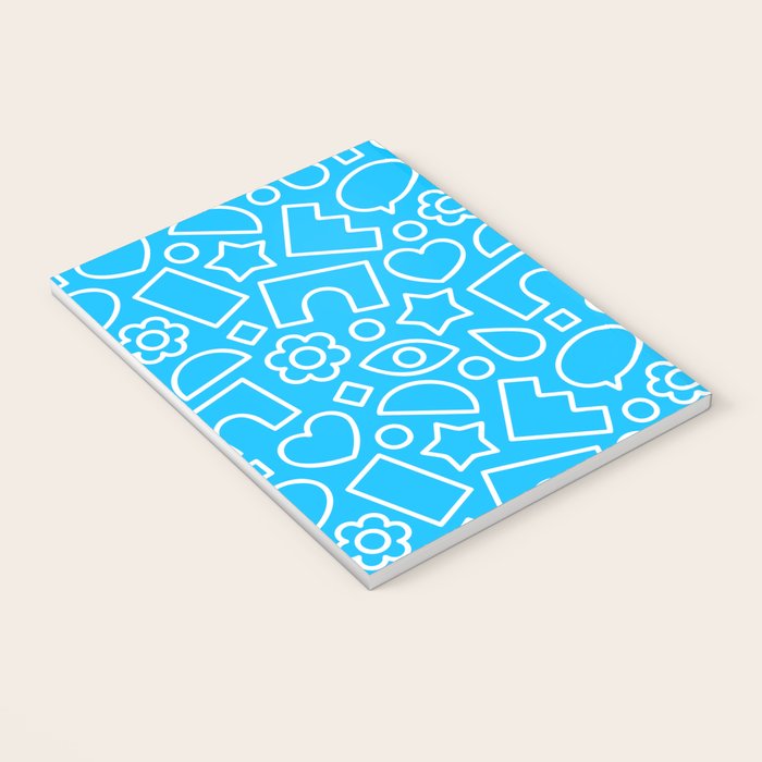 Abstract doodle shape art pattern Notebook Gallery Image 3