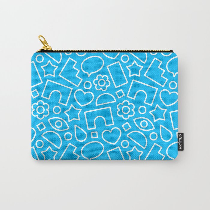 Abstract doodle shape art pattern Carry All Pouch Gallery Image 1