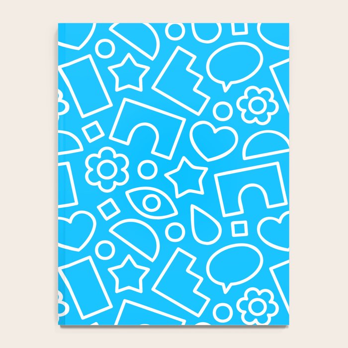 Abstract doodle shape art pattern Notebook Gallery Image 4