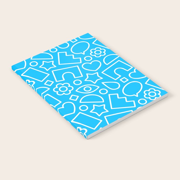 Abstract doodle shape art pattern Notebook Gallery Image 2