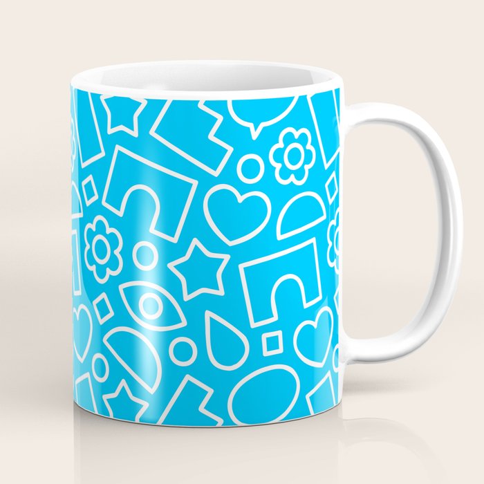 Abstract doodle shape art pattern Coffee Mug Gallery Image 1