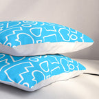 Abstract doodle shape art pattern Pillow Sham Gallery Image 3