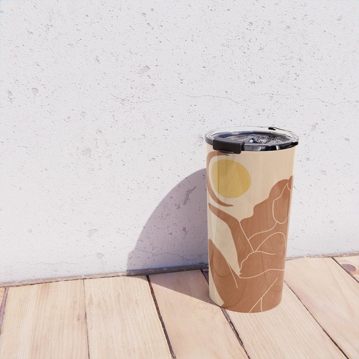 The Sun, The Moon and a Woman Travel Mug Gallery Image 4