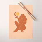 The Sun, The Moon and a Woman Wrapping Paper Gallery Image 1