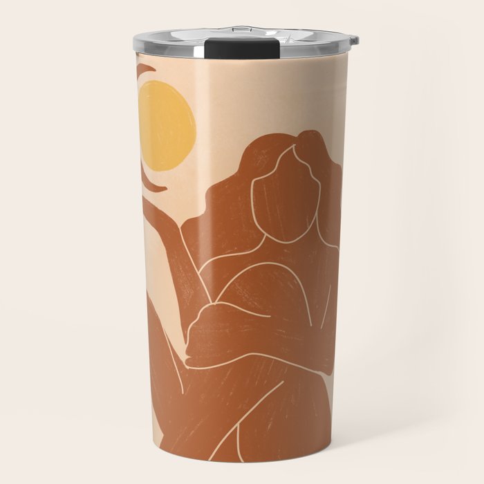 The Sun, The Moon and a Woman Travel Mug Gallery Image 1