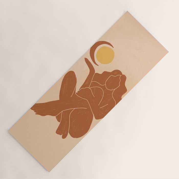 The Sun, The Moon and a Woman Yoga Mat Gallery Image 1