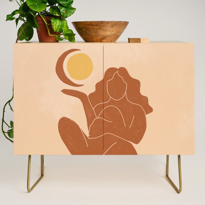 The Sun, The Moon and a Woman Credenza Gallery Image 1