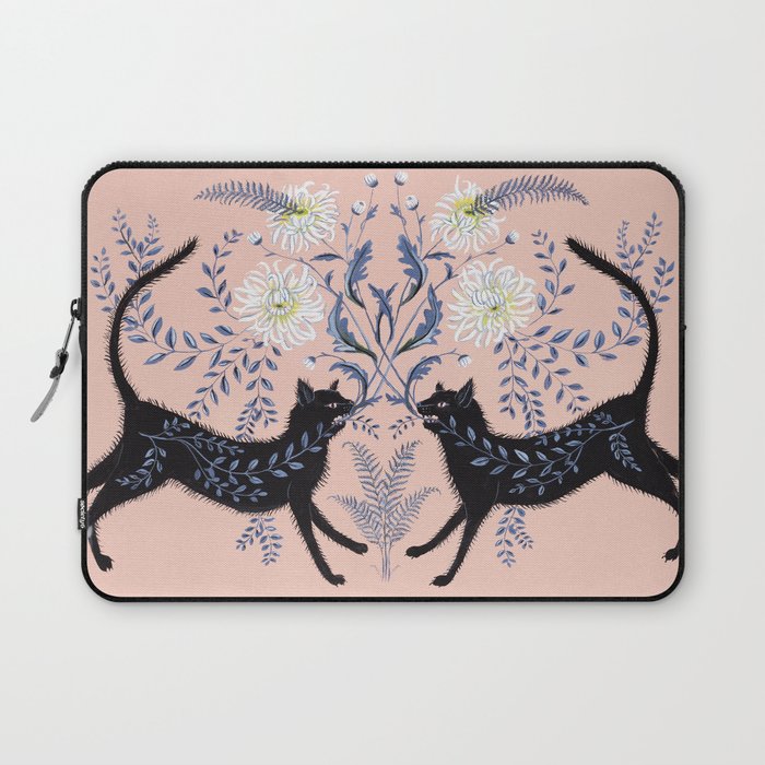 Chrysanthemum Cats Laptop Sleeve Gallery Image 1