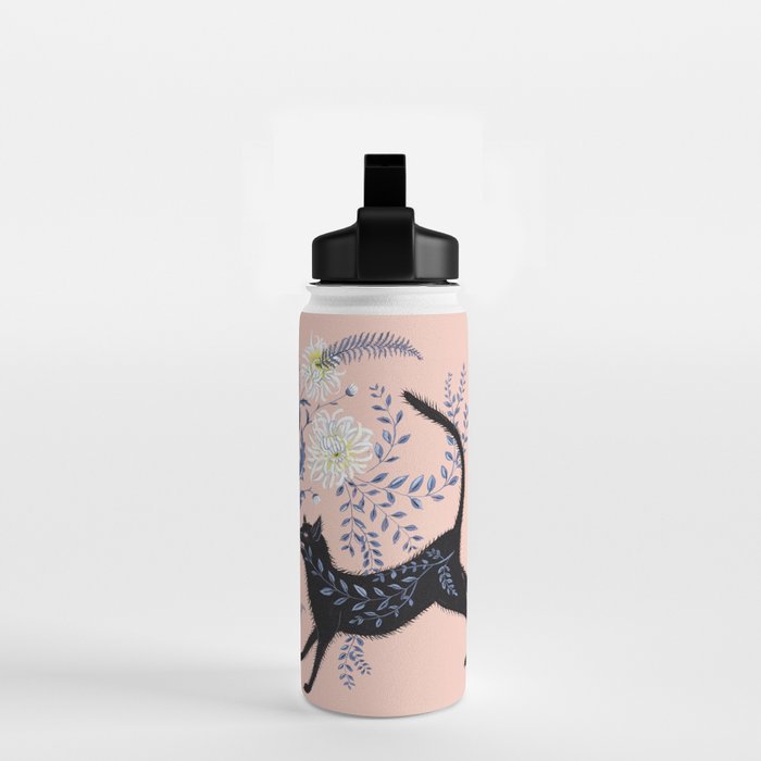 Chrysanthemum Cats Water Bottle Gallery Image 2