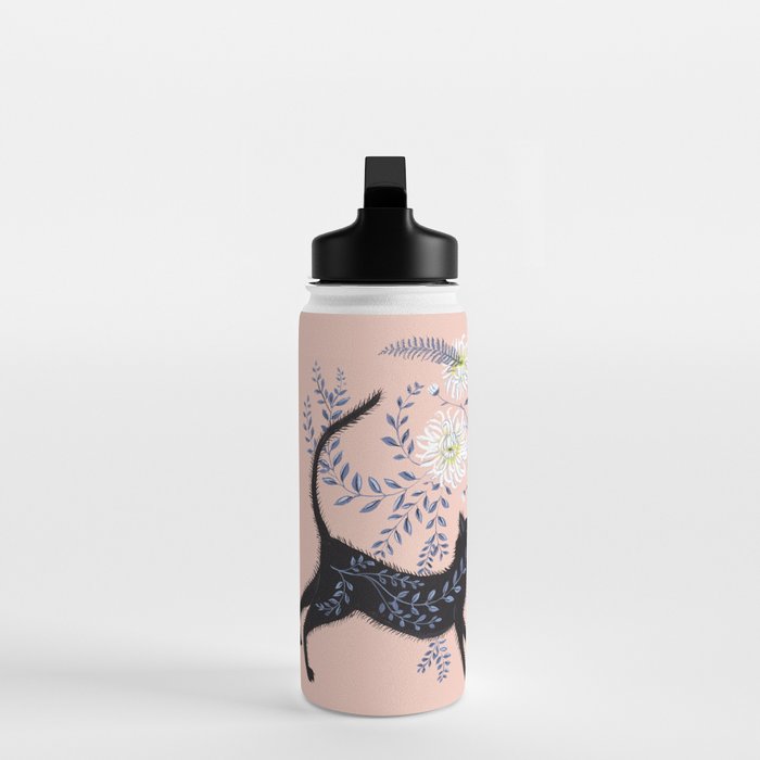 Chrysanthemum Cats Water Bottle Gallery Image 3