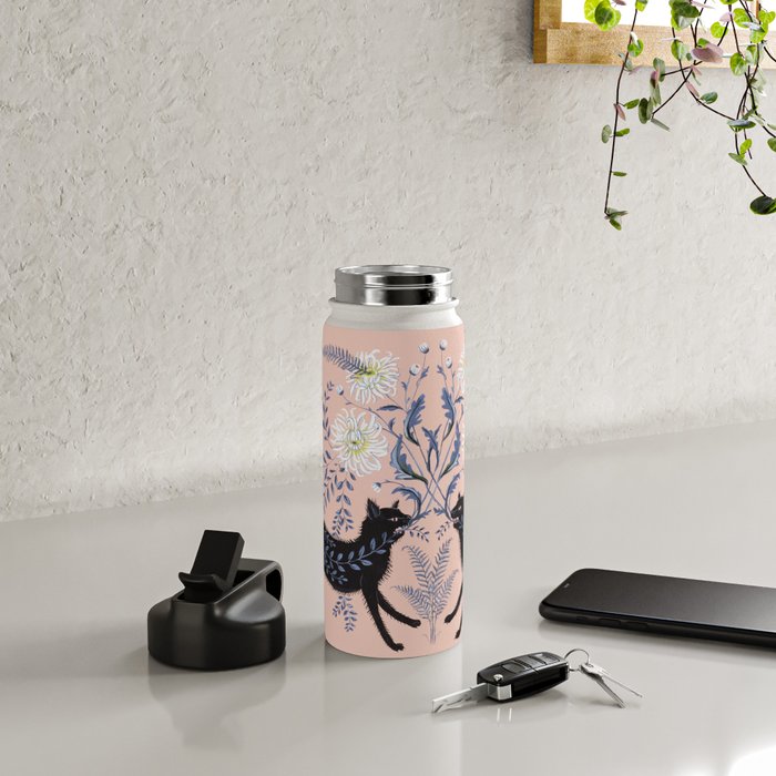 Chrysanthemum Cats Water Bottle Gallery Image 4