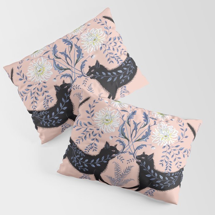 Chrysanthemum Cats Pillow Sham Gallery Image 3