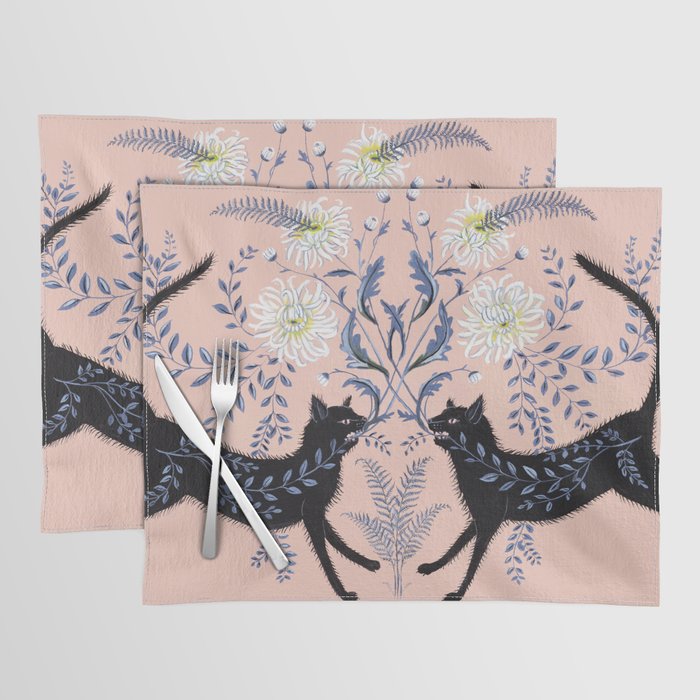 Chrysanthemum Cats Placemat Gallery Image 1