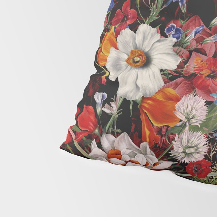 Multicolor Floral Night Garden Pillow Sham Gallery Image 4