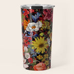 Multicolor Floral Night Garden Travel Mug Gallery Image 1